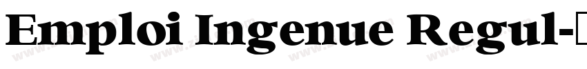 Emploi Ingenue Regul字体转换